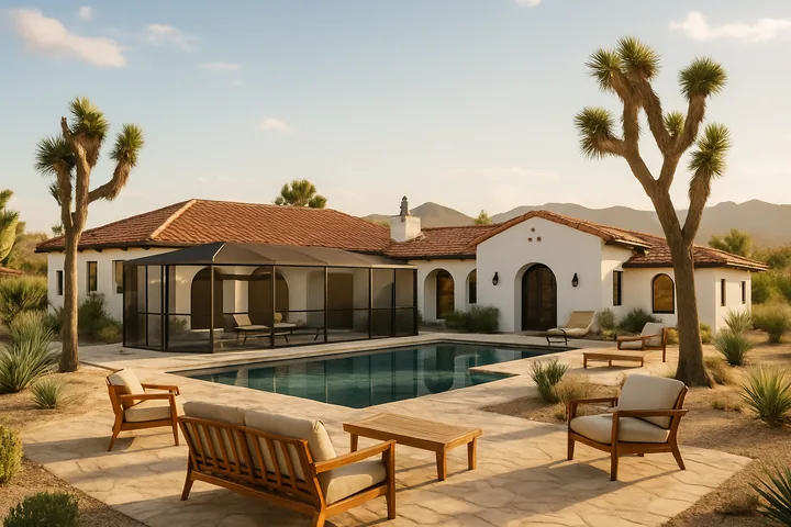 Yucca Valley luxury 4BR desert estate STR with pool